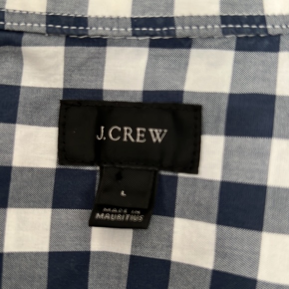 J. Crew long sleeve plaid Gingham classic casual cotton button down shirt - Picture 7 of 8